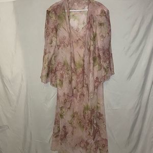 R & M Richards Pink Floral 2 piece Size 22W
